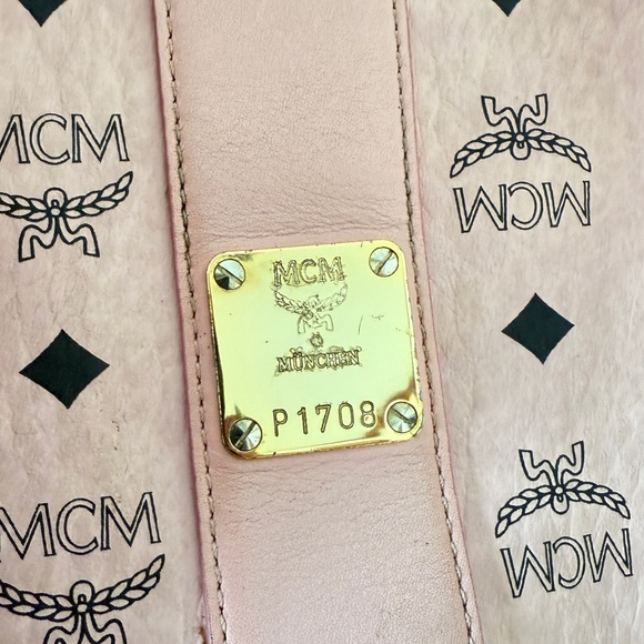 Authentic MCM Liz Shopper Tote Pink AS IS - Picture 6 of 6